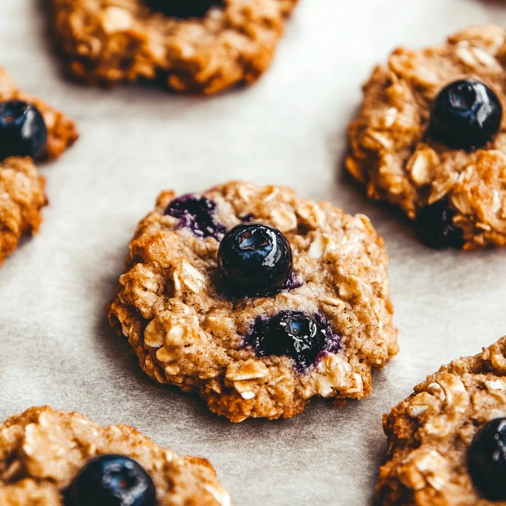 Biscotti d'avena ai mirtilli classici