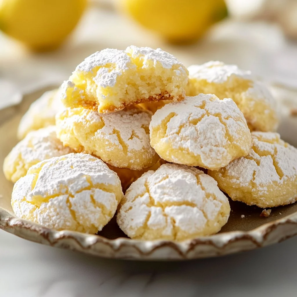Biscotti di Limone Crinkle