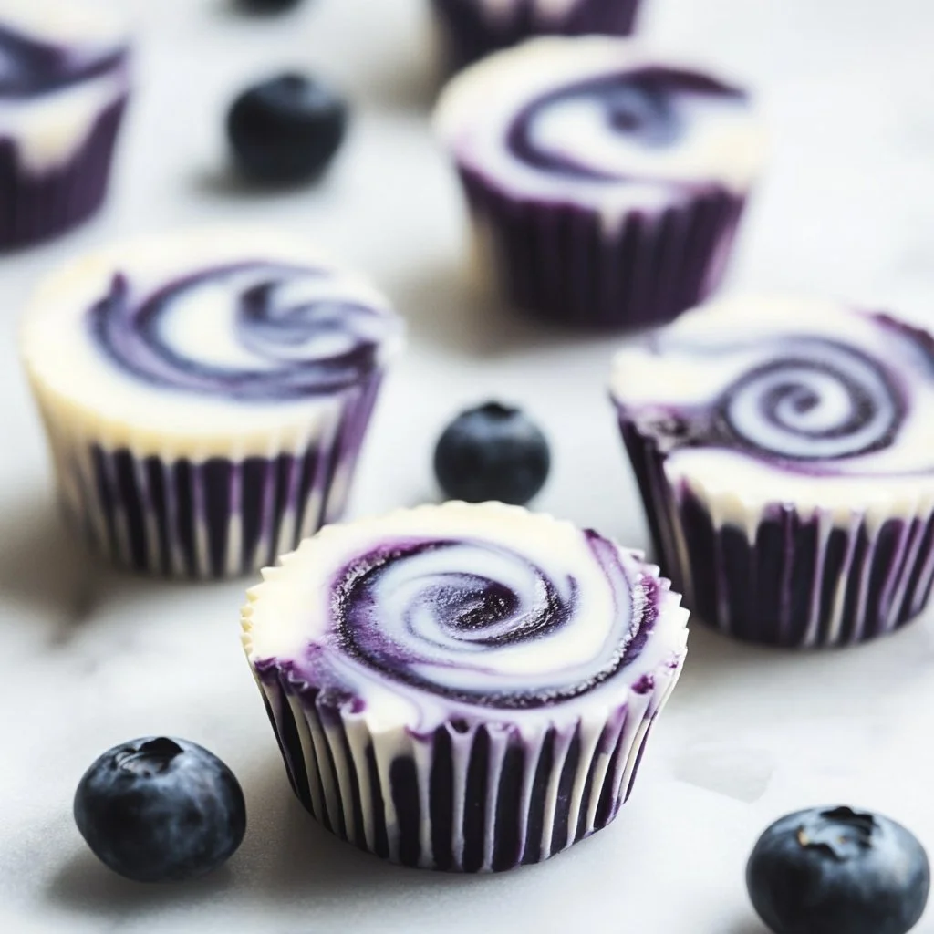 Blueberry Swirl Yogurt Bites