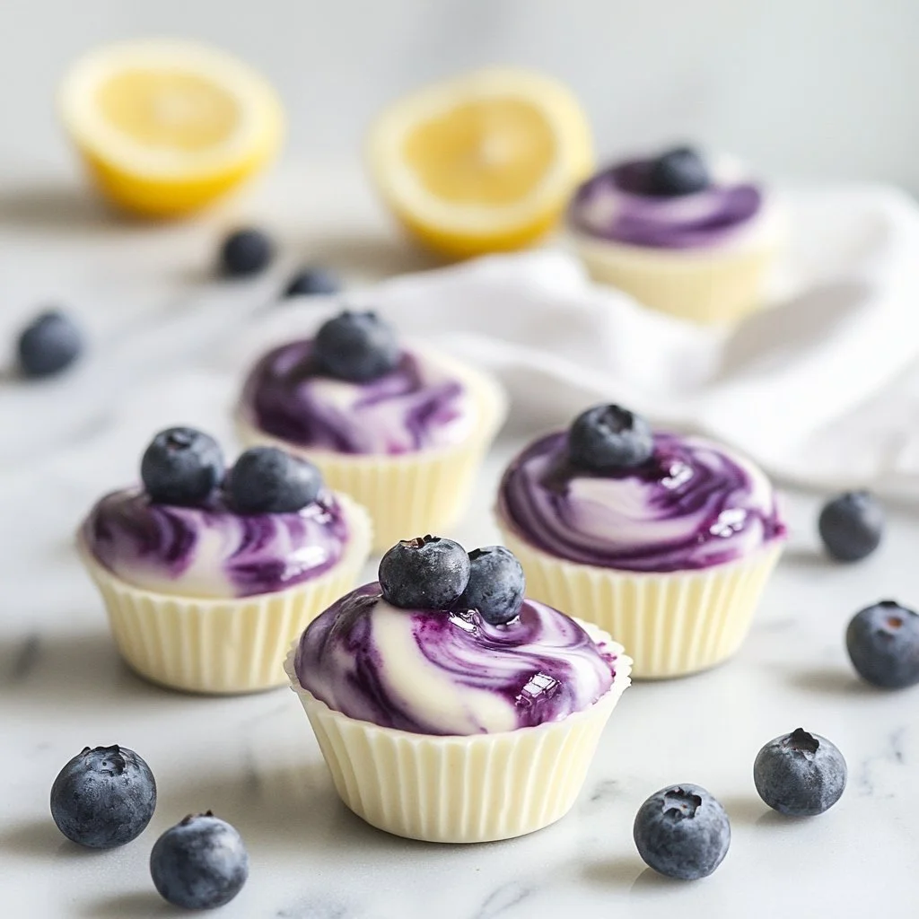 Blueberry Swirl Yogurt Bites