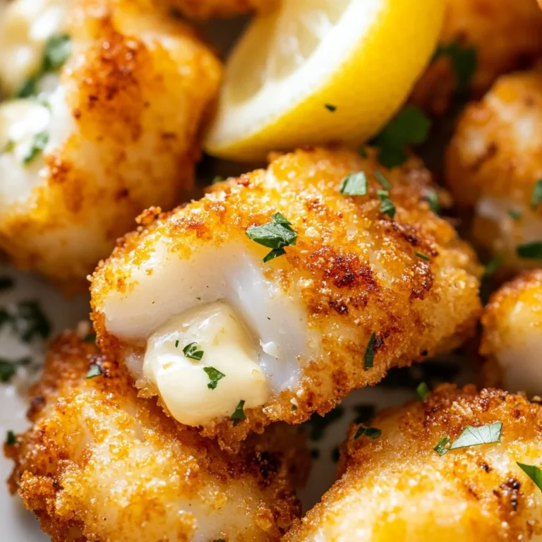 Bocconcini di pesce al burro di limone con aioli all'aglio