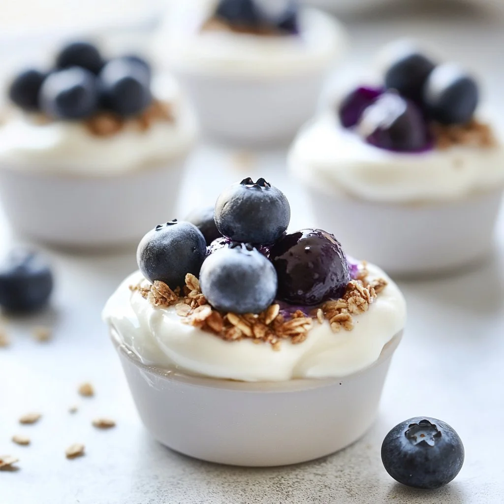 Bocconcini di Yogurt Greco ai Mirtilli | Spuntino Mattutino Sano