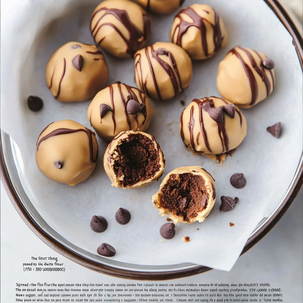 Chocolate Chip Cookie Dough Truffles
