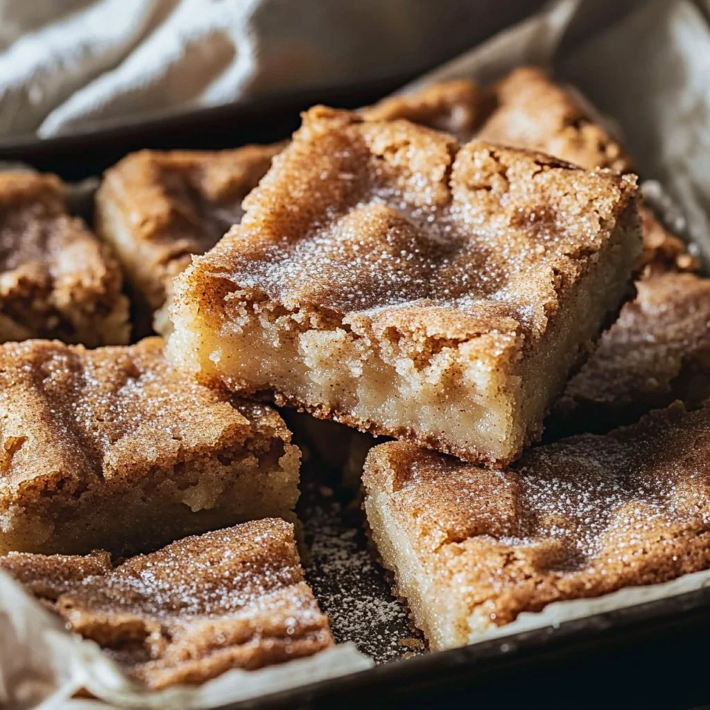 Cinnamon Sugar Blondies