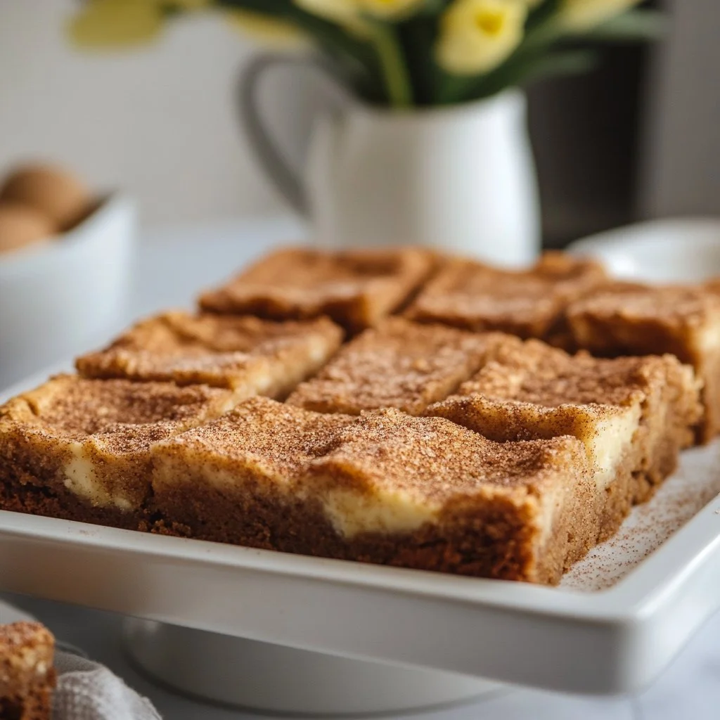 Cinnamon Sugar Blondies