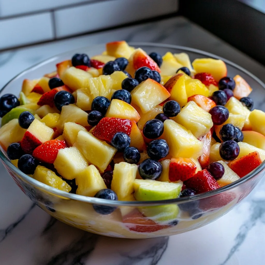 Creamy fruit salad recipe