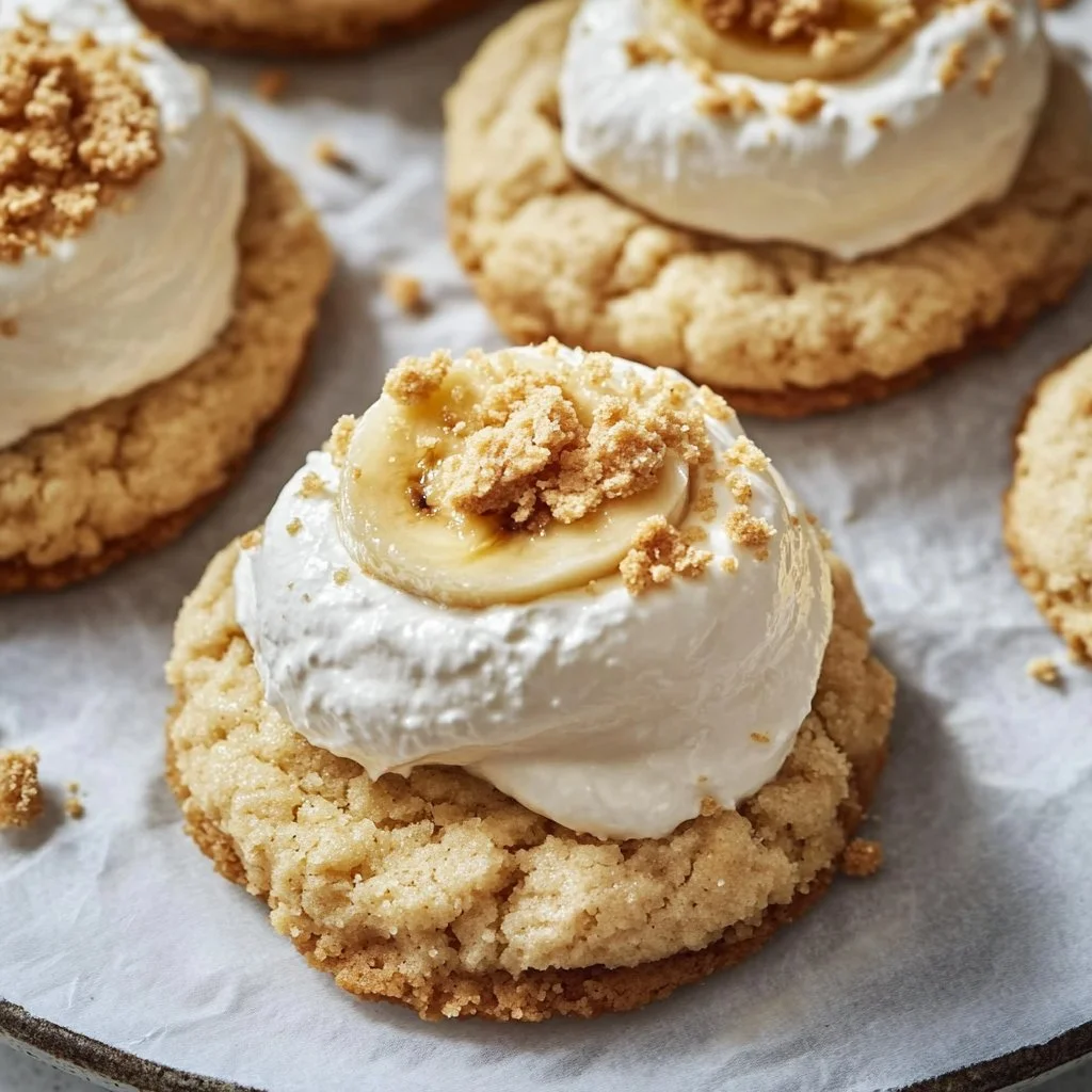 Crumbl Banana Cream Pie Cookies