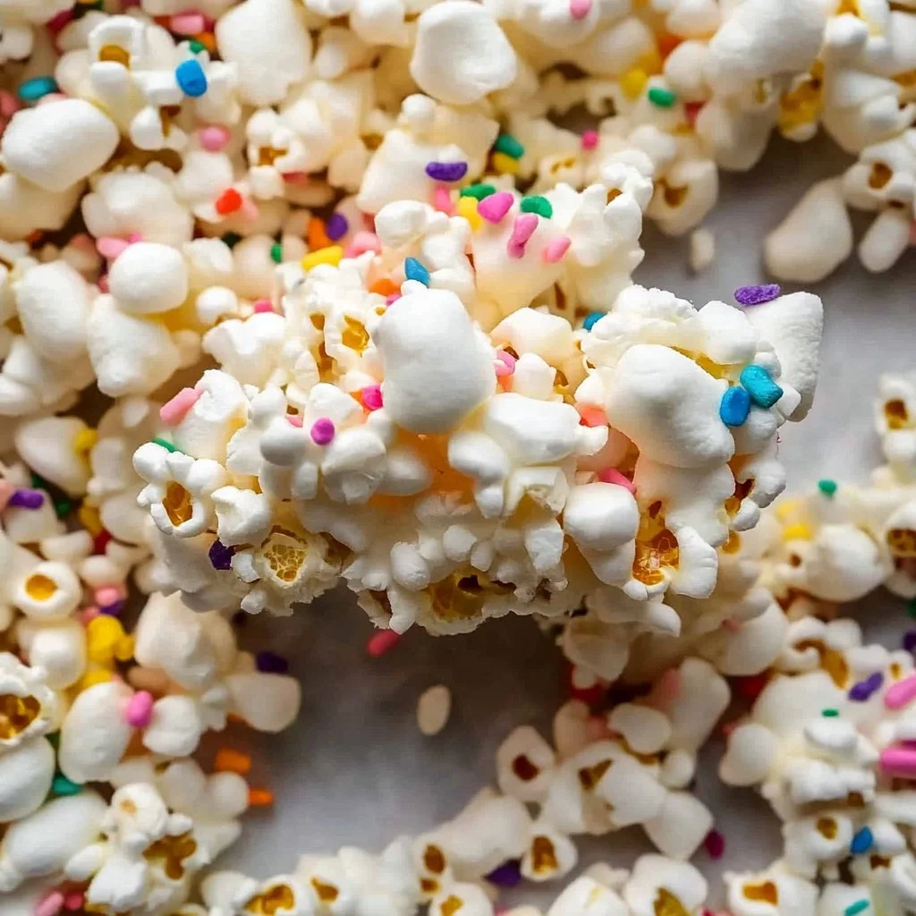 Funfetti Marshmallow Popcorn Treats