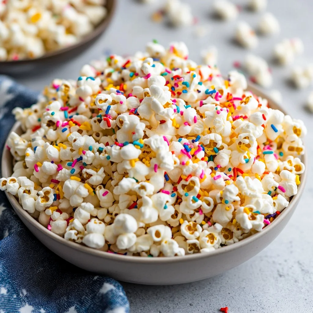 Funfetti Marshmallow Popcorn Treats