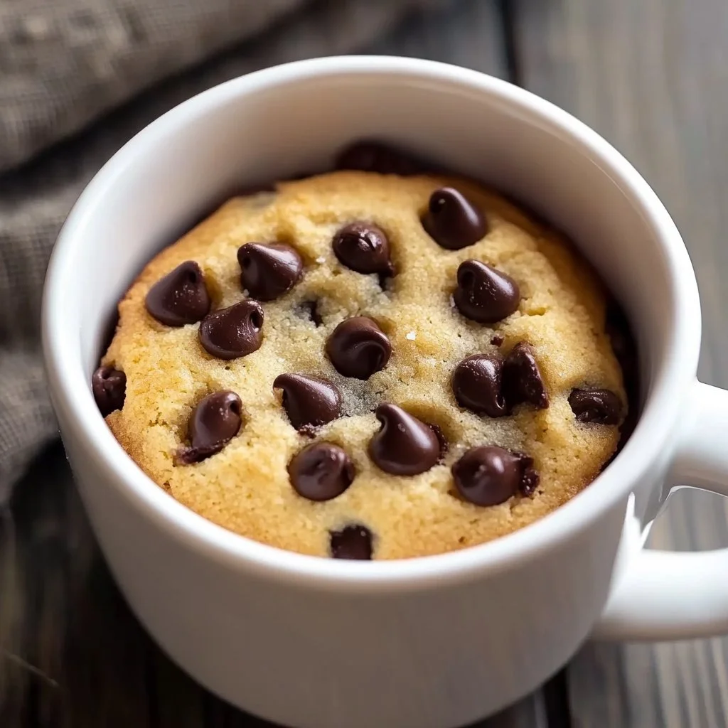 Microwave Chocolate Chip Mug Cookie