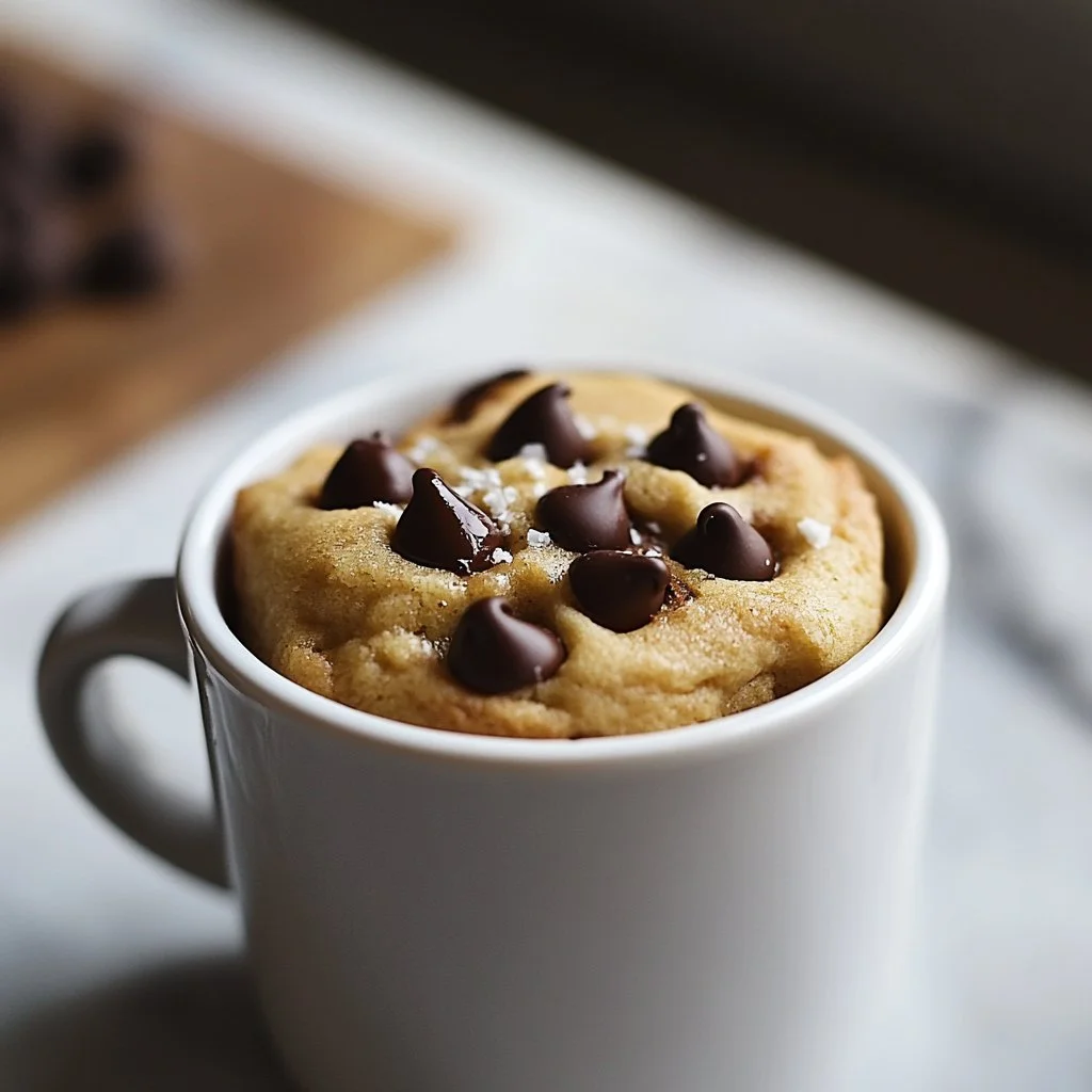 Microwave Chocolate Chip Mug Cookie