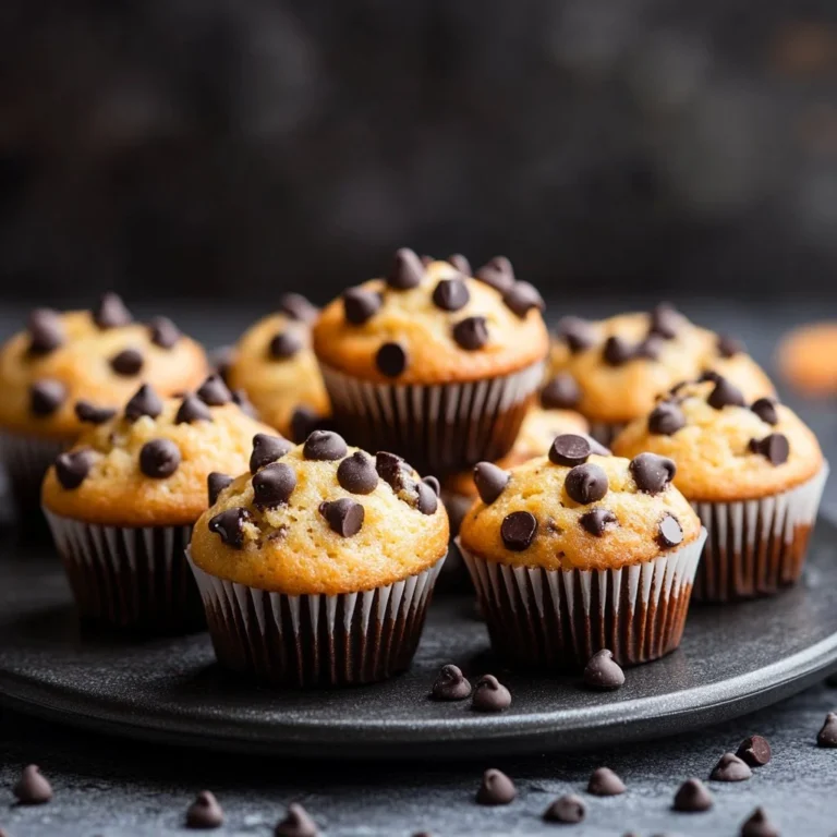 Freshly baked mini muffins on a plate, ready to enjoy
