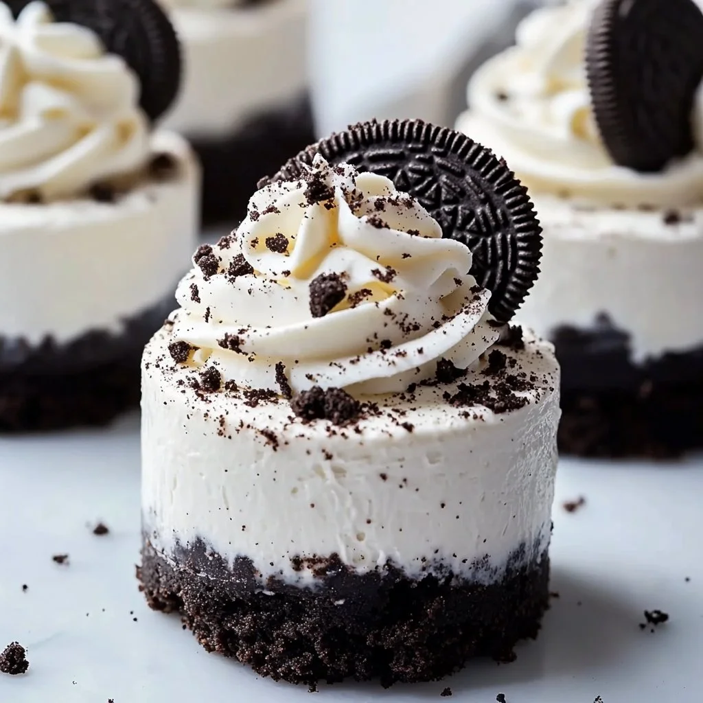 No-Bake Oreo Cheesecakes