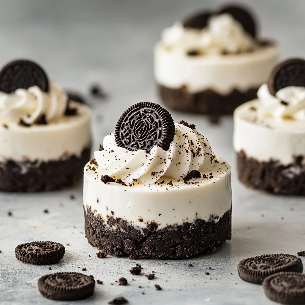 No-Bake Oreo Cheesecakes