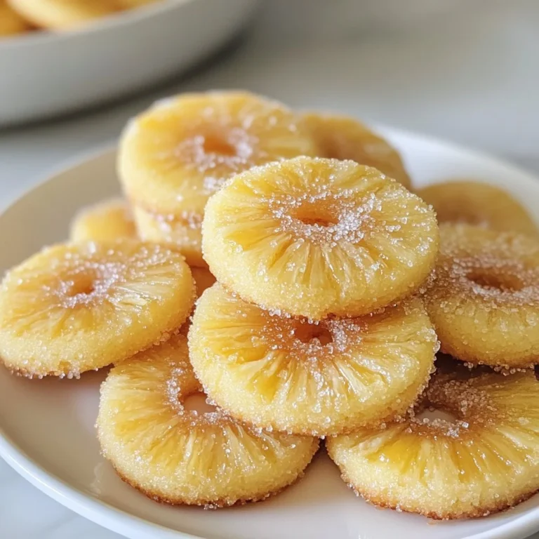 Delicious pineapple upside down sugar cookies on a platter.