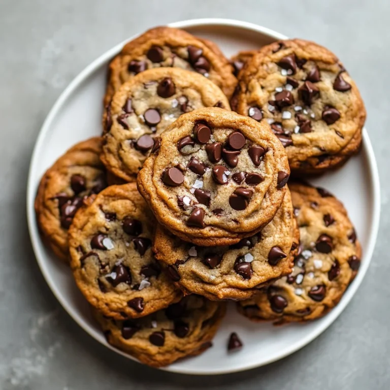 Ultra thick chocolate chip cookies with crispy edges and gooey centers, fresh from the bakery.