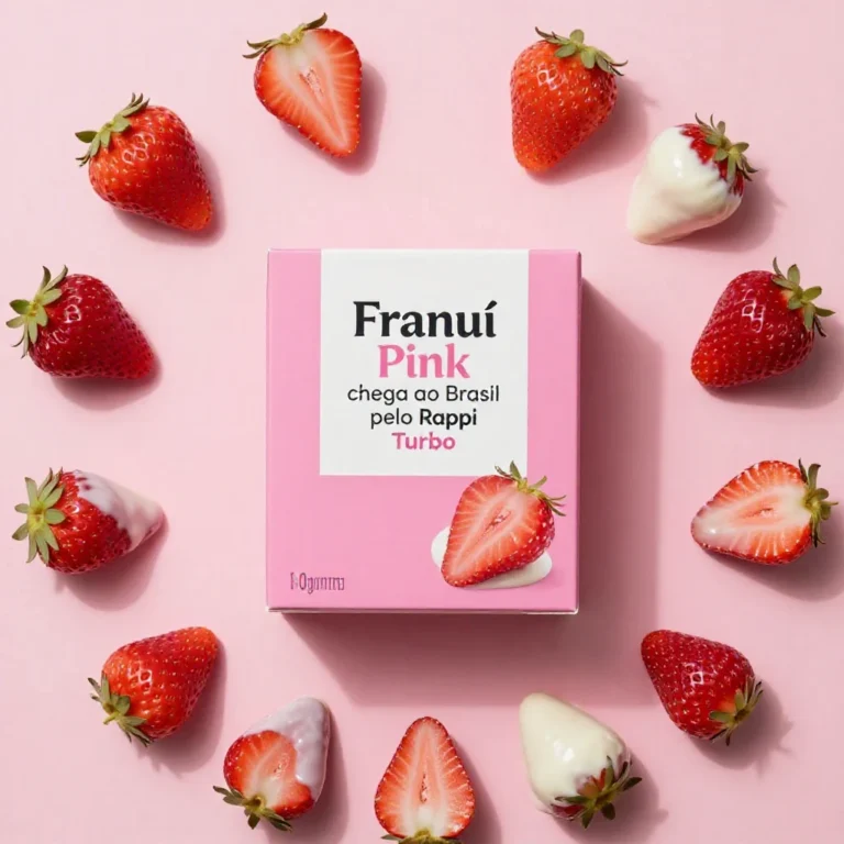 Una bottiglia di Franuí Pink con sfondo di frutti freschi