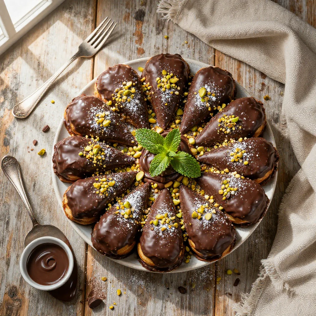 Un delizioso Franui, dolce argentino, decorato con frutta fresca e crema