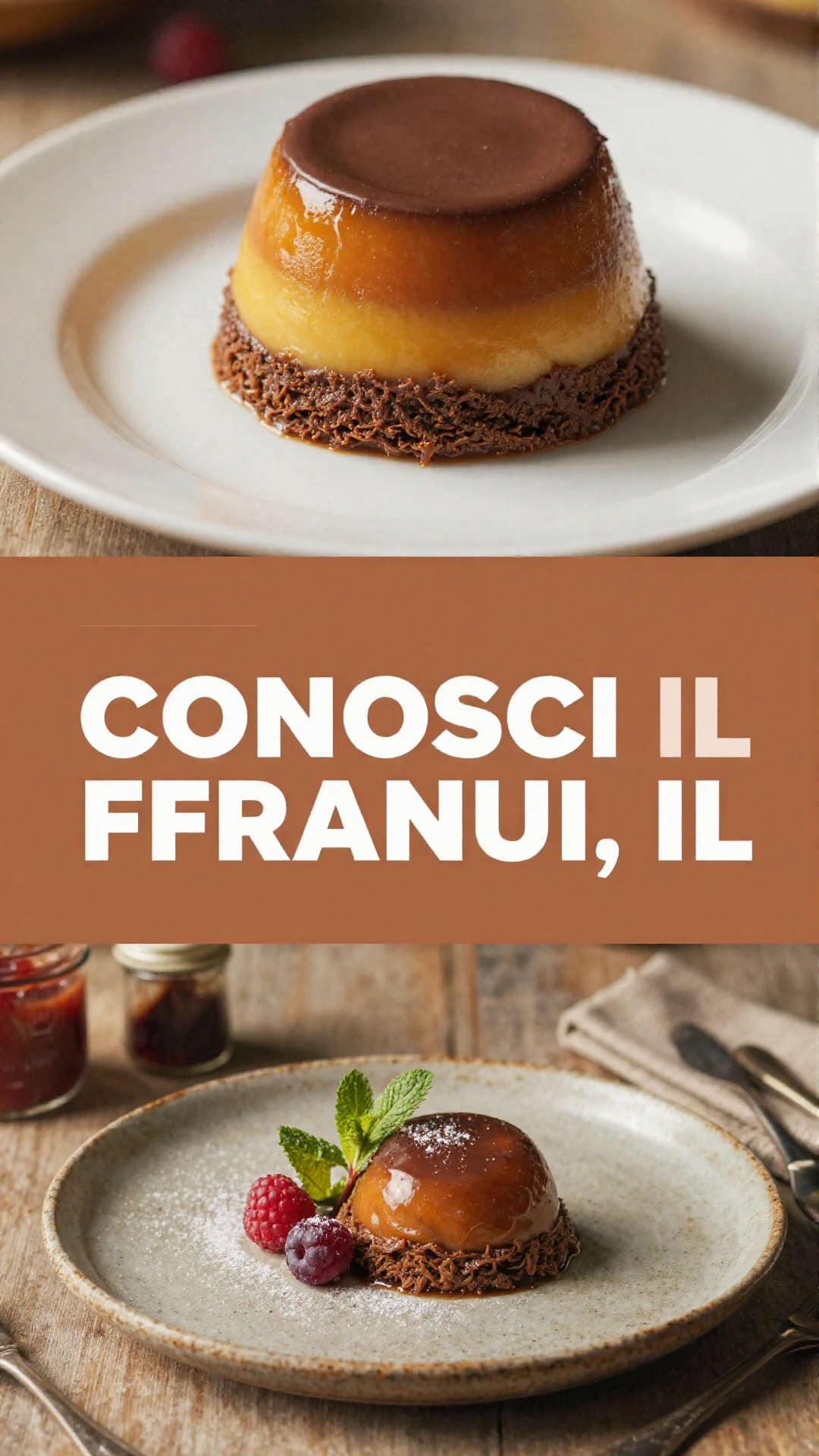 Un delizioso Franui, dolce argentino, decorato con frutta fresca e crema
